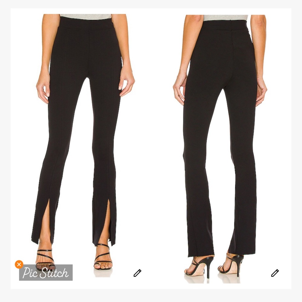 Commando Neoprene Split Front Pants Black